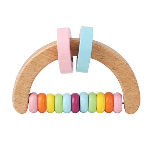 Holzrassel, Musikinstrument, Schlagspielzeug für Kinder, natürlich klingend, pädagogisch wertvoll und altersgerechtes Design Zsh450 (C, 10.8X6.5X6.5CM) von Generic