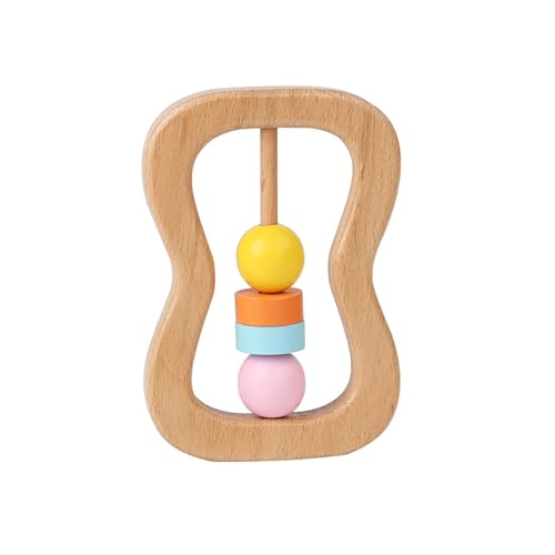 Holzrassel, Musikinstrument, Schlagspielzeug für Kinder, natürlich klingend, pädagogisch wertvoll und altersgerechtes Design Zsh450 (D, 10.5X7X1.1CM) von Generic