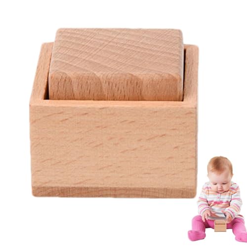 Holzrassel für Babys | Naturbuchenholz Babyspielzeug Griffspielzeug für kleine Hände | Säuglings- -Entwicklungsspielzeug für 0-3 Kleinkinder Kinder Natürliches Greifen mit den Fingern von Generic