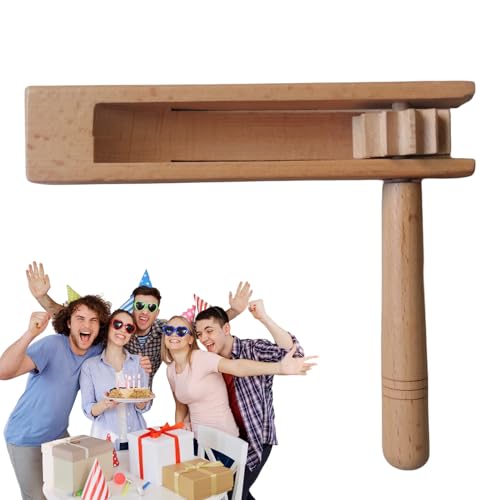 Holzrückmacher - Spielzeugspinner Rassle, starker bequemer Griff, Easy operations Interactive Fun Tool | Noisemaker Toys for Parties Sportfestivals Feierlichkeiten Familienveranstaltungen Versammlunge Holzrückmacher - Spielzeugspinner Rassle, starker bequemer Griff, Easy operations Interactive Fun Tool | Noisemaker Toys for Parties Sportfestivals Feierlichkeiten Familienveranstaltungen Versammlunge von Generic