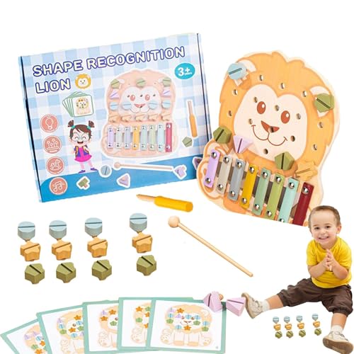 Holzspielzeug, Kleinkinder Lernspielzeug | Musikalisches Xylophon Holz Training Spielzeug - Sensorische Entwicklung für Feinmotorik und Vorschullernen Holzspielzeug, Kleinkinder Lernspielzeug | Musikalisches Xylophon Holz Training Spielzeug - Sensorische Entwicklung für Feinmotorik und Vorschullernen von Generic