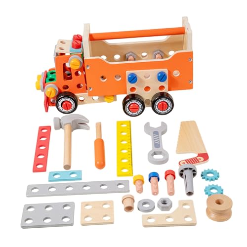 Holzwerkzeug Set für Kinder, Rollenspiel, Feinmotorik, Lustiges Lernspielzeug von Generic