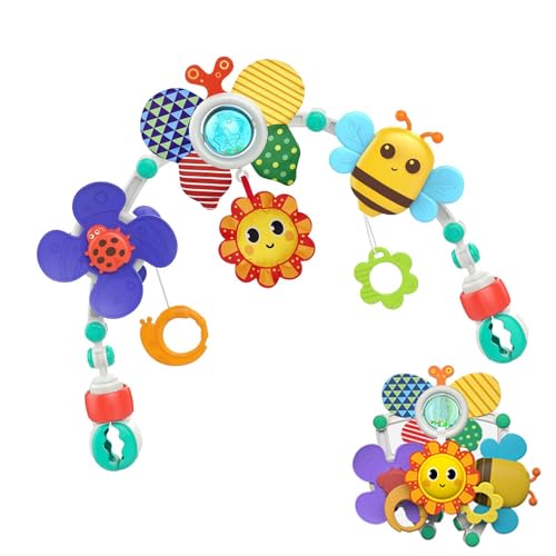 Honeybee Mobile Babybett, zusammenklappbar, mit Musikspielzeug, Rattle Butterfly, Aktivität, Mobile für Autositz, Kinderbett, hängendes Spielzeug für Babys Honeybee Mobile Babybett, zusammenklappbar, mit Musikspielzeug, Rattle Butterfly, Aktivität, Mobile für Autositz, Kinderbett, hängendes Spielzeug für Babys von Generic