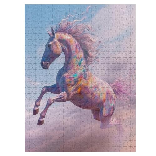 Horse - 1000 Teile Puzzle – - Hochauflösendes - Gelegenheitsspiel – 1000 Teile Holzpuzzle 500 PCS von Generic