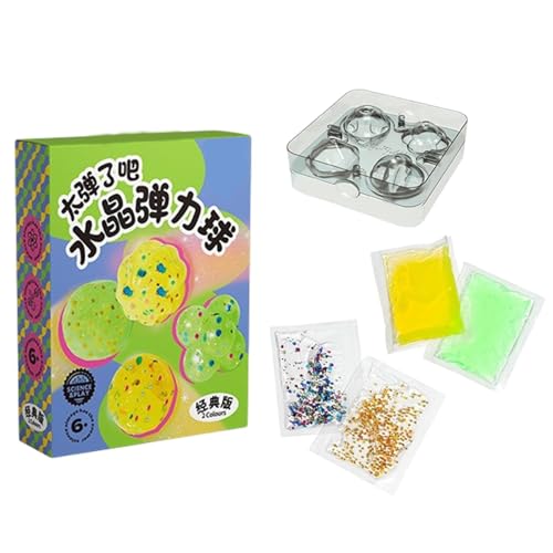 Hüpfball-Set – Bastelset für Hüpfball, Bastelset für Ball, Bastelset für Ball, handgefertigt, glitzernd, für Eltern, Lernspielzeug von Generic