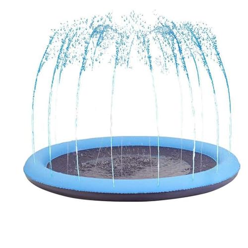 Hundesprinkler für außen, Babypool Sprinkler - Outdoor Sprinkler für Kinder - Verdickter und großes Pad, Outdoor -Spiel für Rasen Hinterhof, Sommerspielzeug für Kinder und Haustiere von Generic