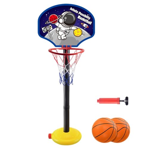 Indoor-Basketballkorb für Kinder – Basketball-Spielzeugausrüstung für das Spielzimmer, höhenverstellbares Basketballkorb-Spielzeug | Keller, Aufenthaltsraum, Garage, Schulzimmer von Generic