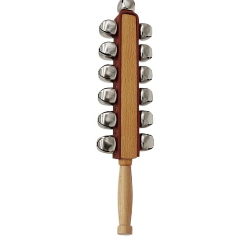 Instrument Jingle Bell, Handglocken aus Holz – Weihnachtsglocke – Shaker mit Griff aus Holz, Musikinstrument für Urlaub, Hochzeit, Geburtstag Instrument Jingle Bell, Handglocken aus Holz – Weihnachtsglocke – Shaker mit Griff aus Holz, Musikinstrument für Urlaub, Hochzeit, Geburtstag von Generic