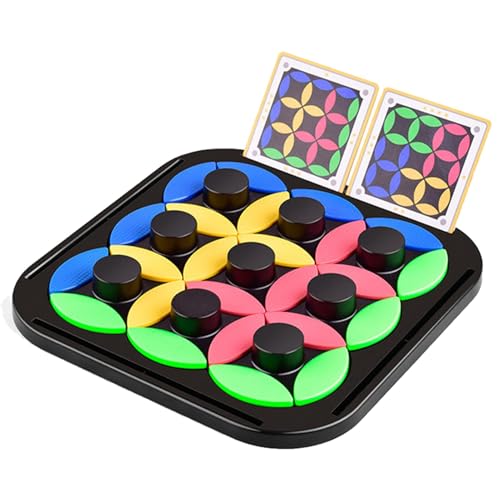 Intellektuelles Schachbrett, Intellektuelles Schach,Thinking Rotating Leaves Brettspiel - Interaktives Puzzle-Spielzeug, rotierende Blätter, Strategiespiel für Frauen und Männer von Generic