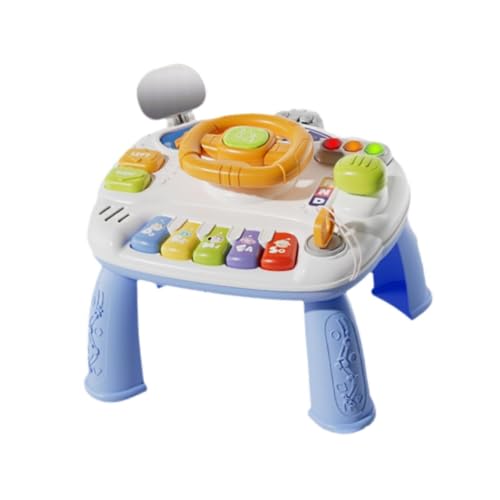 Interaktiver Spieltisch für Babys mit Musik Und Abnehmbaren Beinen, Blau von Generic