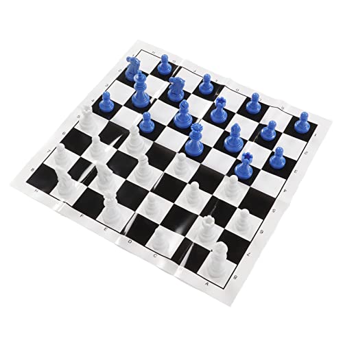 Internationales Standard -Schach -Set, Hervorragende Handwerkskunst. (Blau weiß) von Generic