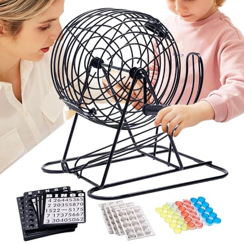 Jumbo Bingo Bingo Cage-Manual Lottery Player Mit einer stabilen Trommel | Deluxe Bingo Ball Mixer, Robuste Lotteriemaschine für Partys, Familienabende und Unterhaltungszwecke Jumbo Bingo Bingo Cage-Manual Lottery Player Mit einer stabilen Trommel | Deluxe Bingo Ball Mixer, Robuste Lotteriemaschine für Partys, Familienabende und Unterhaltungszwecke von Generic