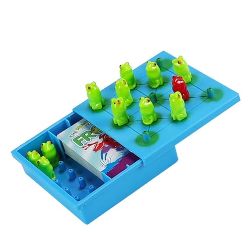 Jump In Game – Frog Checkers Logische Denkspiele für Kleinkinder – Froschspiel für Kinder, Intelligenzspiel Schach und Karten, Lernspielzeug für die frühe Bildung für und Mädchen ab 3 Jahren von Generic