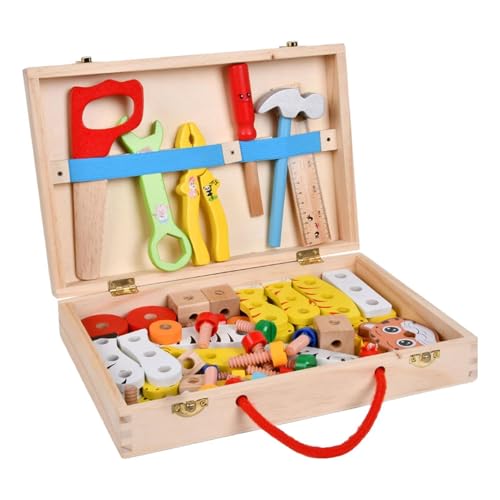 KIDS REPARATURKIT, Werkzeugset für Kinderreparaturset, Kinderspielzeug geben vor, Holzbearbeitungswerkzeuge zu spielen | Werkzeugkasten aus Holz, Set KIDS REPARATURKIT, Werkzeugset für Kinderreparaturset, Kinderspielzeug geben vor, Holzbearbeitungswerkzeuge zu spielen | Werkzeugkasten aus Holz, Set von Generic