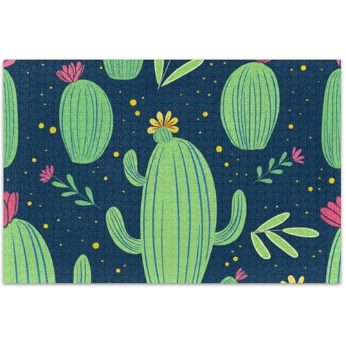 Kakteen Sukkulenten grünes Puzzle für Erwachsene, 500 Teile, Familienspielzeug, Kunstwerk, buntes Puzzle, weißer Elefant, 50,5 x 37,8 cm Kakteen Sukkulenten grünes Puzzle für Erwachsene, 500 Teile, Familienspielzeug, Kunstwerk, buntes Puzzle, weißer Elefant, 50,5 x 37,8 cm von Generic