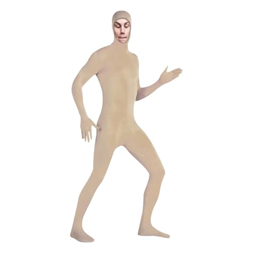 Karneval Kostüm Erwachsene Ganzkörperanzug Anzug Catsuit Damen Herren Karneval Bodysuit Atmungsaktiv Second Skin Jumpsuit-Zentai Ganzkörperanzug von Generic