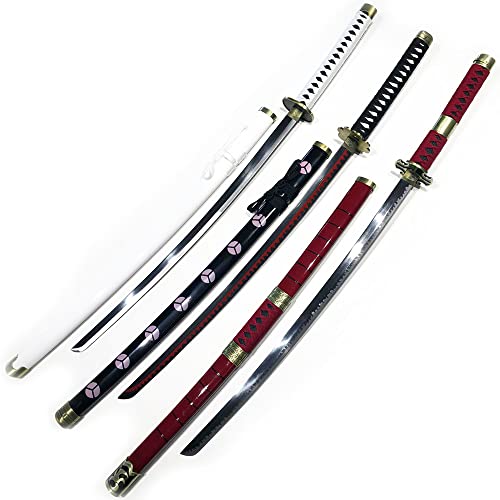 Katana of Roronoa Zoro Metal 3er Pack Santoryu Anime Fans Schwerter Cosplay von Generic