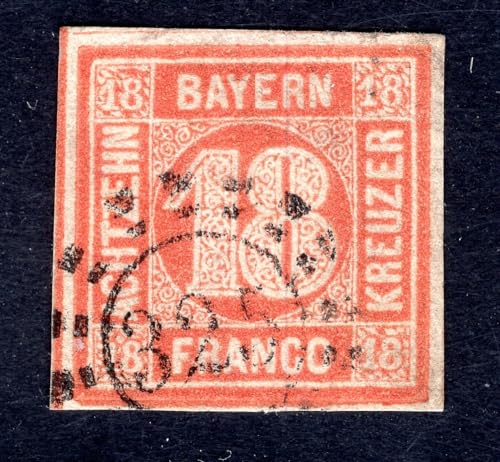 Kayser Bayern 1862 13b gestempelt Gute Farbe SCHÖNER BEDARF geprüft PFENNINGER (Z5932 von Generic