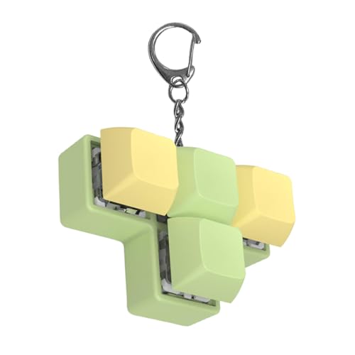 Keyboard Keychain, Keyboard Fidget Toy, Luminous Finger Toy with 4 Button Tester - Finger Toy, Funny Sensory Keychain, Tester, Relax Button, JU Keyboard Keychain, Keyboard Fidget Toy, Luminous Finger Toy with 4 Button Tester - Finger Toy, Funny Sensory Keychain, Tester, Relax Button, JU von Generic