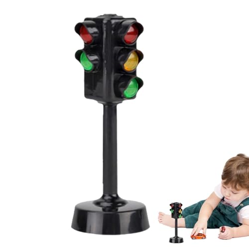 Kid's Traffic Light Toy - Ampel Spielzeug | Verkehrszeichenlernen für Kleinkinder, Traffic Light Lamp Simulation Ampelmodell, Visual Teaching Early Car Road Signs für Kindererziehung von Generic