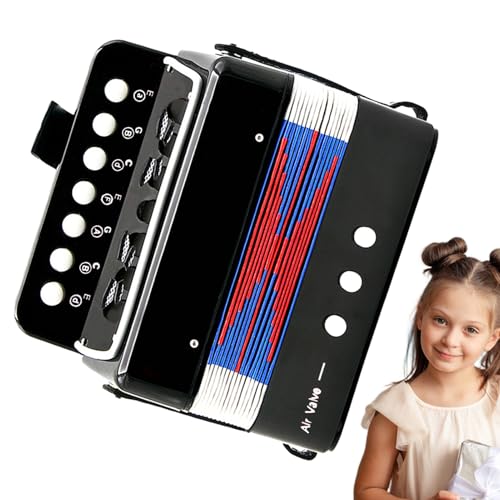 Kids Accordion Toy - Fun Musical Instrument, Ansprechendes Lernwerkzeug | Kleine 7 -Tasten -Button -, Kinderfreundliches Leichtgewichts -Design Für Anfängerunterricht Im Vorschulalter Kids Accordion Toy - Fun Musical Instrument, Ansprechendes Lernwerkzeug | Kleine 7 -Tasten -Button -, Kinderfreundliches Leichtgewichts -Design Für Anfängerunterricht Im Vorschulalter von Generic
