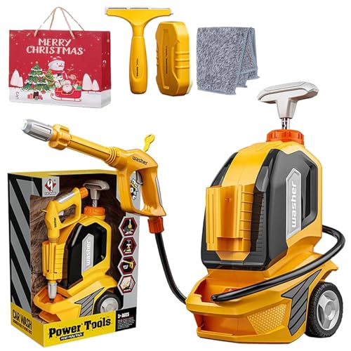 Kids Power Washer Toy, Kids Clean Car Wash Toy, Kids Cleaning Toy Set, Car Washer with Scraper Sponge Towel, for 3-5 Years Old Kids (1 Set) von Generic