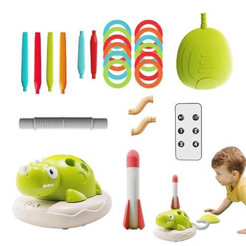 Kids Sports Toys - Dinosaurier -Thema Sprung Tosling, Training von Raketen, Ringwurf -Set - aktive Spiele im Innen- und Außenbereich, Eltern -Kind -Erlebnisse, Agility -Übungen, Säuglingsübungen von Generic