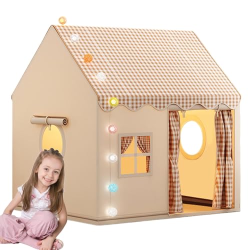 Kids Tent Playhouse – großes Indoor-Spielhaus, gemütliches Haus, einfache Konfiguration | Lustiges Schloss, geräumiges Design, sicher und langlebig, für Kinder von Generic