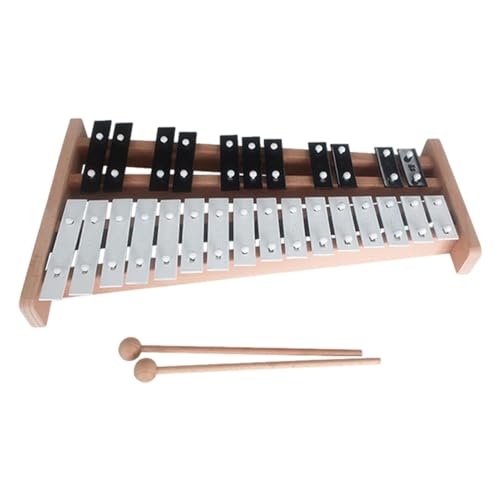 Kids Xylophon - Pädagogische Musikspielzeug, interaktiver Percussion Glockenspiel | Tragbares 27-Note-Xylophon, Holzschläger für klare Klang, farbenfrohe Musikinstrument, frühkindliches Lernen, Spaß von Generic