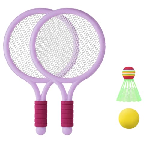 Kinder Badminton Kindergarten Outdoor Eltern Kind Interaktive Paar Indoor Und Outdoor Sport Tennis Zsh576 (Purple, 40x20cm) von Generic