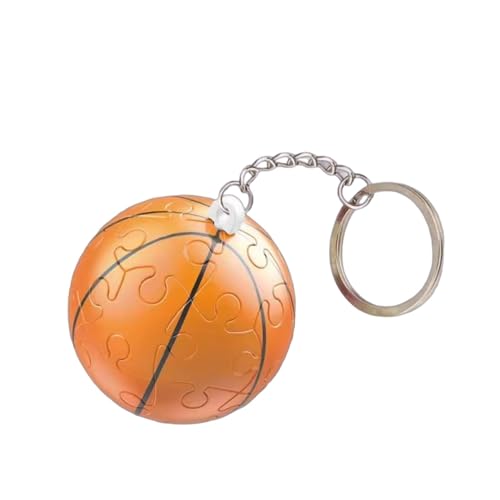 Kinder-Basketball-Puzzle, Ball-Puzzles für Kinder - DIY Schlüsselanhänger-Puzzlespielzeug für Kinder - Niedliches Zappelspielzeug-Geldbörsen-Ornament, lustiges Puzzle-Spielzeug für Zuhause, Kindergart von Generic