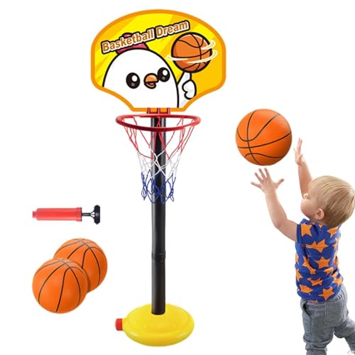 Kinder-Basketballtor – Basketballkorb-Spielzeug, Indoor-Basketballkorb für Kinder | Praktischer Basketballständer für draußen, Lernspielzeug für Keller, Garage, Kindergarten, Klassenzimmer, Aufenthalt von Generic