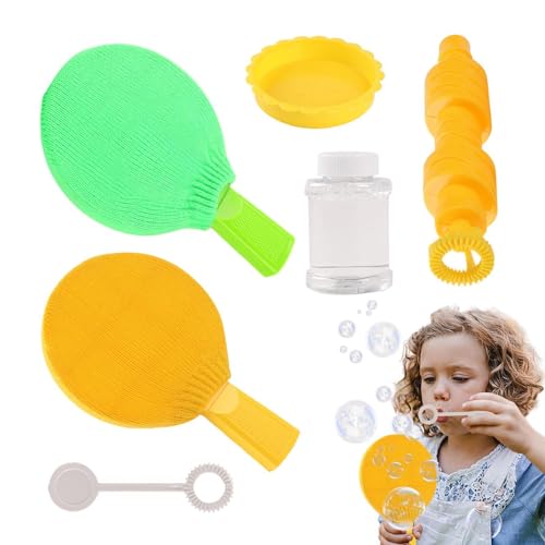 Kinder-Bubble-Schläger-Spielzeug,Bubble-Schläger-Spielzeug-Set,Bubble Tischtennisschläger Hüpfspielzeug - Feinmotorische Fähigkeiten bauen Indoor Outdoor Mädchen Blasenspielzeug für Picknick, Spielpla von Generic