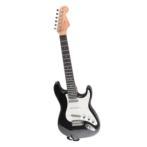 Kinder E -Gitarrenspielzeug Multifunktional Mini E -Gitarrenmusikinstrument für Jungen Mädchen (Schwarz) von Generic