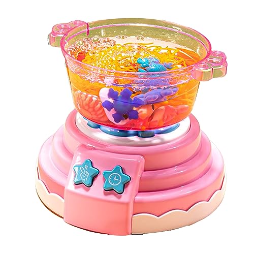 Kinder Hot Pot Maker Kochen Spielzeug mit Pretend Bubble Sound Licht Simulation Hot Pot Maschine DIY Spielzeug Kleinkind Küche Spielzeug (C) von Generic