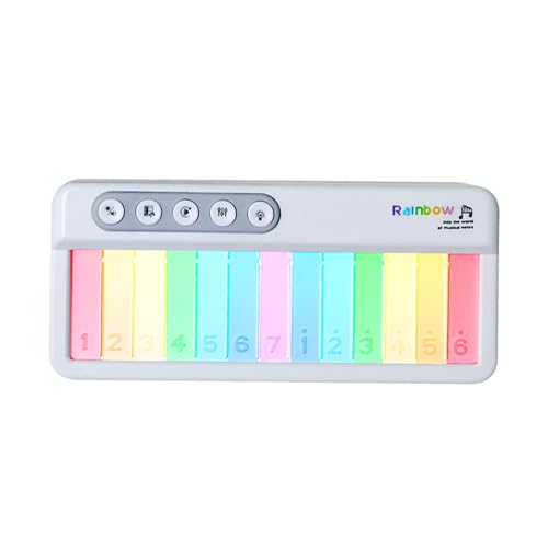 Kinder Klavierspielzeug | Rainbow Lights Kleinkindtastatur mit einstellbarem Sound - Multifunktionaler pädagogischer tragbarer Tastaturspielzeug für Kindergarten, Kindergarten, Vorschule von Generic