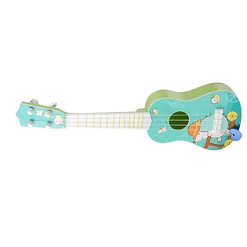 Kinder Kleine Ukulele, Kinder Miniatur Ukulele Spielzeug Handkoordination Bildung 4 Saite Plastik für die Schule (Green) von Generic