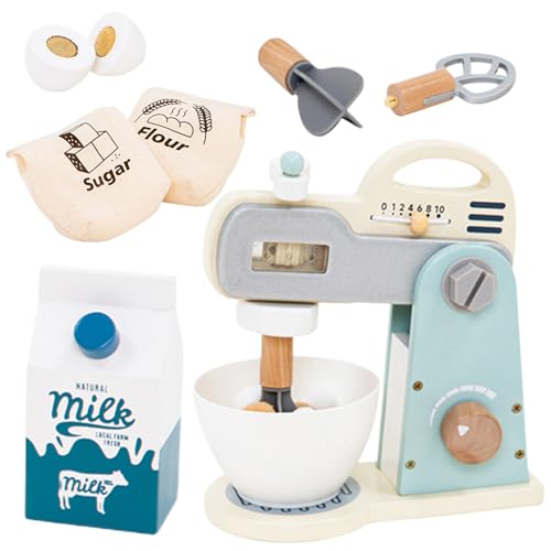 Kinder Mixer | Spielzeugmischer für oder Spiel - Holz Fantasy-Spiel Küchenspielzeug Backzubehör für 3-5 Jahre Alte Kinder Mädchen und Kinder Mixer | Spielzeugmischer für oder Spiel - Holz Fantasy-Spiel Küchenspielzeug Backzubehör für 3-5 Jahre Alte Kinder Mädchen und von Generic
