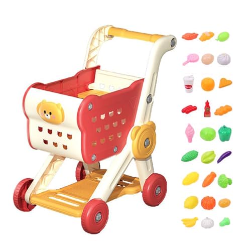 Kinder Spielzeug Einkaufswagen - Rollenspiel Einkaufskorb Set Mit Zubehör Lebensmittel | Interaktive Lebensmittelgeschäft Spiele Für Kleinkinder Kinder Jugendliche Kinder Spielzeug Einkaufswagen - Rollenspiel Einkaufskorb Set Mit Zubehör Lebensmittel | Interaktive Lebensmittelgeschäft Spiele Für Kleinkinder Kinder Jugendliche von Generic