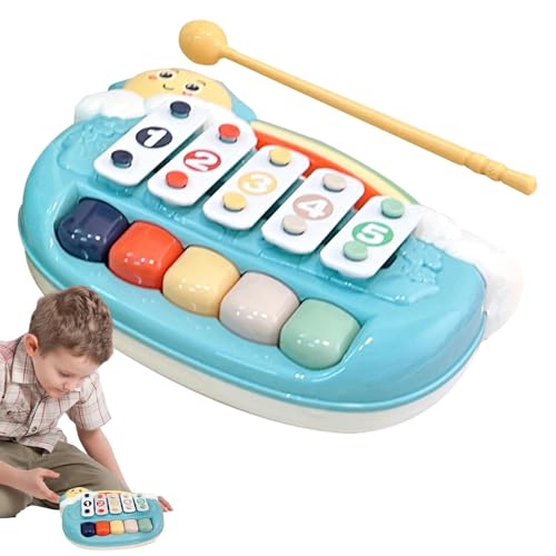 Kinder Xylophon -Instrument, Xylophonspielzeug für Kinder - Cartoon Baby 5 Keys Xylophon Piano | Musiksusorische Aktivität, Bildungsspiel, farbenfrohes Percussion -Instrument für den Kindergarten von Generic