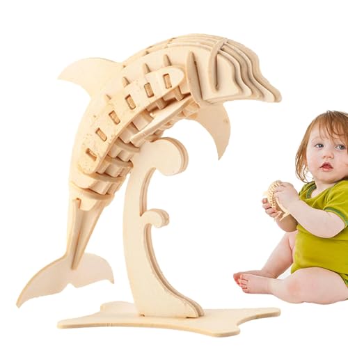 Kinderpuzzle, Tierpuzzle - Delfinstatue aus Papier Handwerk | Kreative Delfin-Spielzeuge aus Papier, Bausteine, Delfin-Puzzle für Delfine Kinderpuzzle, Tierpuzzle - Delfinstatue aus Papier Handwerk | Kreative Delfin-Spielzeuge aus Papier, Bausteine, Delfin-Puzzle für Delfine von Generic