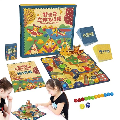 Kinderspielzeug Brettspiele,Fliegendes Schach für Kinder | Lustiges -Flugzeugschach-Flugkontrolleur-Brettspiel | Klassisches Strategie-Familienspiel, Kinder-Puzzle-Schach für, Mädchen, Teenager, Ki von Generic