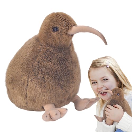 Kiwi Gefülltes Vogelspielzeug – Weiches und kuscheliges Vogelspielzeug | Kiwi Bird Toys – Tragbares Kiwi Bird Plüschspielzeug für Mädchen, , Alter von Generic