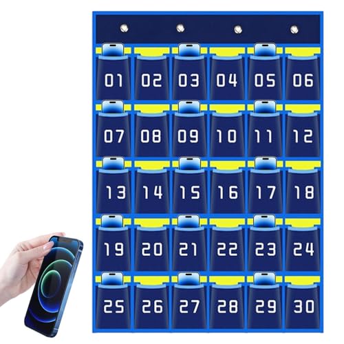 Klassenzimmer -Telefonspeicher - nummerierte Kleinkarten -Kleiderschrank -Organisator mit Haken - Schulspeicherung und Organisation für Mobiltelefone, Taschenrechner, Stifte, Schlüssel Klassenzimmer -Telefonspeicher - nummerierte Kleinkarten -Kleiderschrank -Organisator mit Haken - Schulspeicherung und Organisation für Mobiltelefone, Taschenrechner, Stifte, Schlüssel von Generic