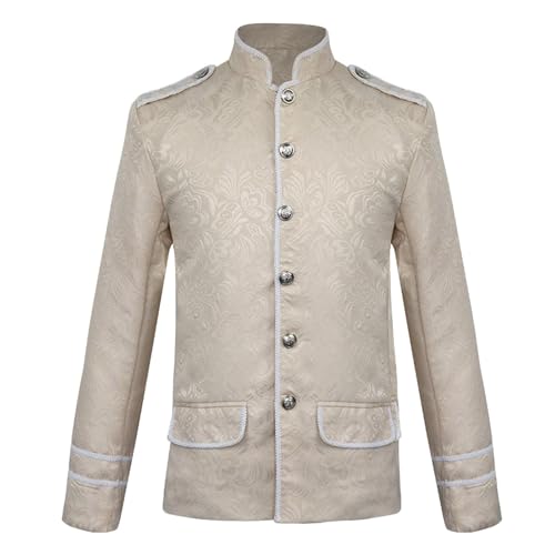Klassisch Prinz Kostüm Herren Jacquard Retro Gothic Mantel Herren Mit Knöpft Renaissance Mittelalter Hof Edelmann Blazer Elegant Königlicher Prinz Kleidung Halloween Mottoparty Karneval Cosplay Klassisch Prinz Kostüm Herren Jacquard Retro Gothic Mantel Herren Mit Knöpft Renaissance Mittelalter Hof Edelmann Blazer Elegant Königlicher Prinz Kleidung Halloween Mottoparty Karneval Cosplay von Generic