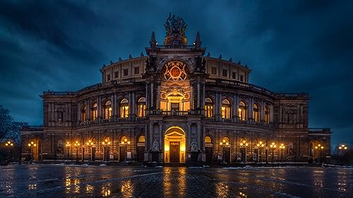 Klassische Puzzles 1000 Teile Semperoper Deutschland Dresden Häuser Nacht 75 * 50Cm von Generic