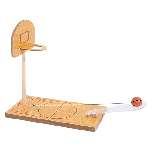 Klassischer, robuster Basketball aus Holz – Basketballspiel aus Holz, interaktives Miniatur-Neuheitsspielzeug | Lustiges Tisch-Schießspiel für alle Altersgruppen, Kinder, Erwachsene, Familienfeiern, S Klassischer, robuster Basketball aus Holz – Basketballspiel aus Holz, interaktives Miniatur-Neuheitsspielzeug | Lustiges Tisch-Schießspiel für alle Altersgruppen, Kinder, Erwachsene, Familienfeiern, S von Generic