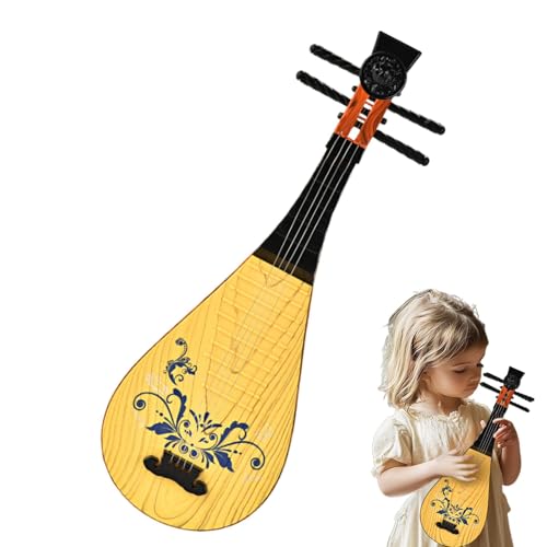 Klassisches Pipa-Instrument, klassisches Pipa-Spielzeug für Kinder,Viersaitiges Pipa-Instrument für Kleinkinder - Vorschulpädagogische Musikinstrumente, frühes Musikspielzeug für Kinder und Kleinkinde von Generic