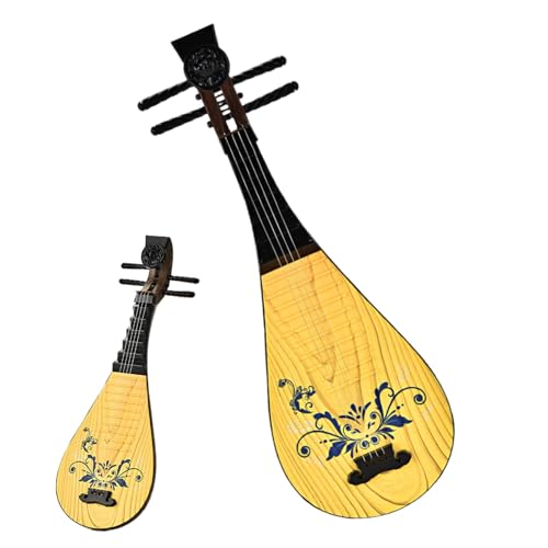 Klassisches Pipa-Spielzeug für Kinder, Kindermusikinstrument - Viersaitiges Pipa-Musikinstrument-Spielzeug,Volksmusikinstrument-Spielzeug, vorschulpädagogische Musikinstrumente für und Mädchen von Generic