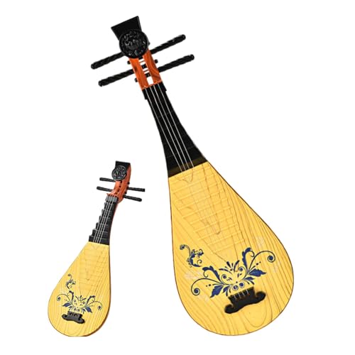 Klassisches Pipa-Spielzeug für Kinder, Kindermusikinstrument - Viersaitiges Pipa-Musikinstrument-Spielzeug - Vorschulpädagogische Musikinstrumente, frühes Musikspielzeug für Kinder und Kleinkinder von Generic